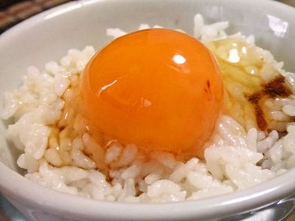 冷凍卵の卵かけご飯