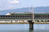 神崎川を渡る100系「こだま」