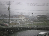 佐賀・有田、三月の雪