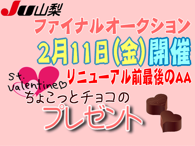 2月11日はご来場者様にチョコをプレゼント!
