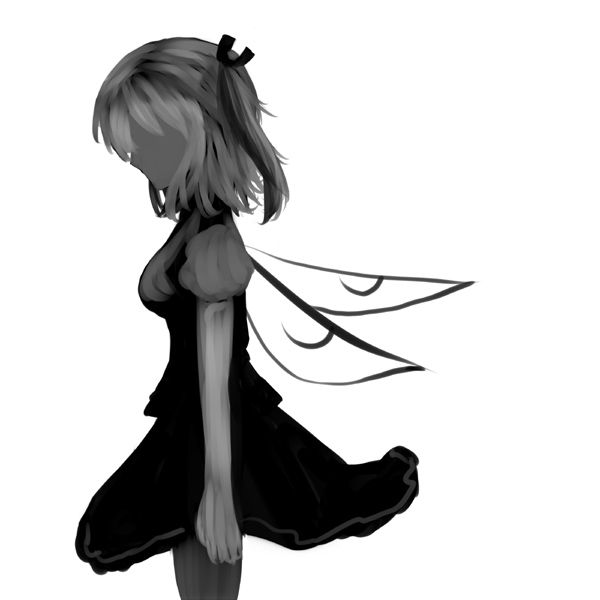 東方イラスト 途中経過