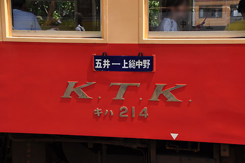 小湊鐵道キハ214銘板