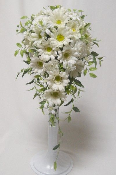 ガーベラのキャスケードブーケ 造花職人の花ちょす日々