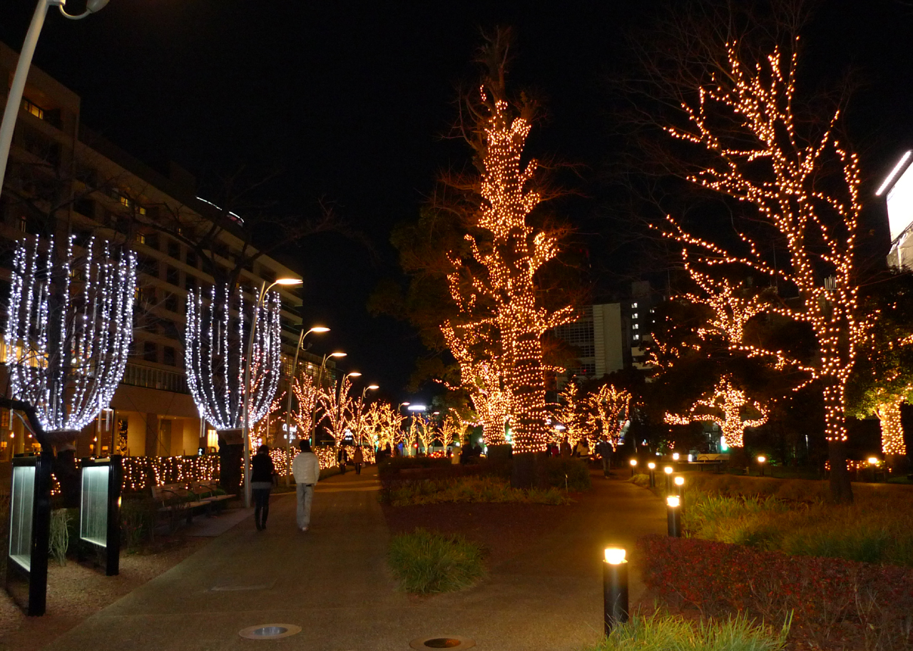 赤坂・東京ミッドタウンのクリスマスイルミネーション