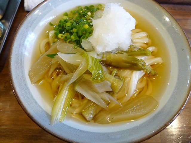 おにやんま 冷山菜うどん 大根おろし 新橋ランチ日記