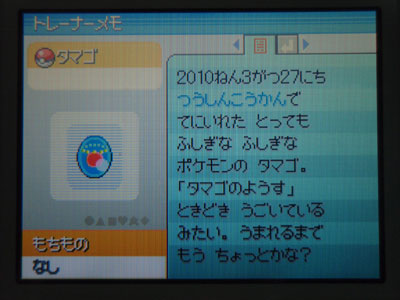 マナフィのたまご入手 すな風呂